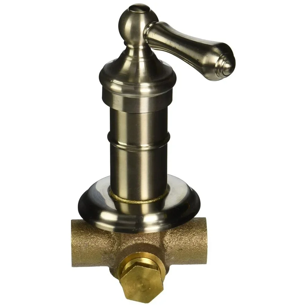 Pfister 4 Port Diverter Valve Solid Metal Lever Handle Brushed Nickel 015-38BK